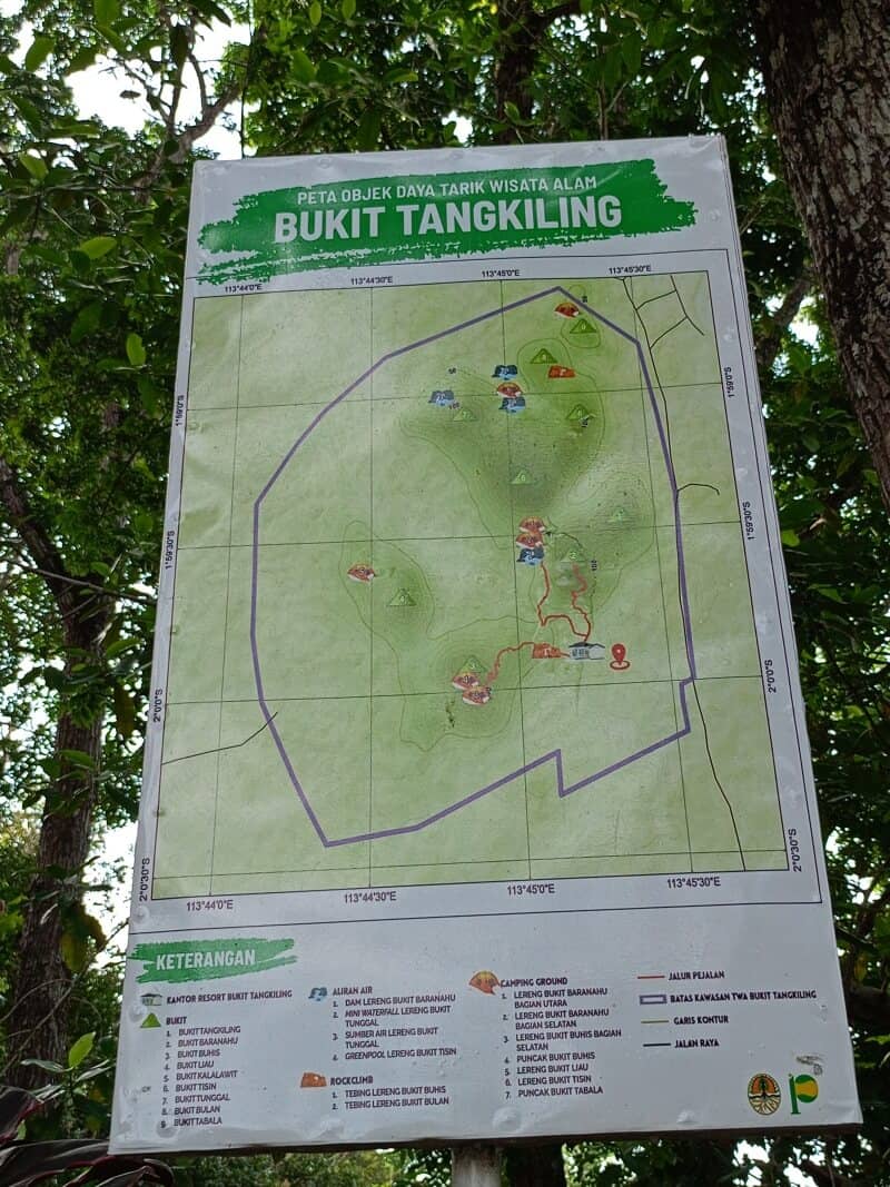 Peta Wisata Bukit Tangkiling